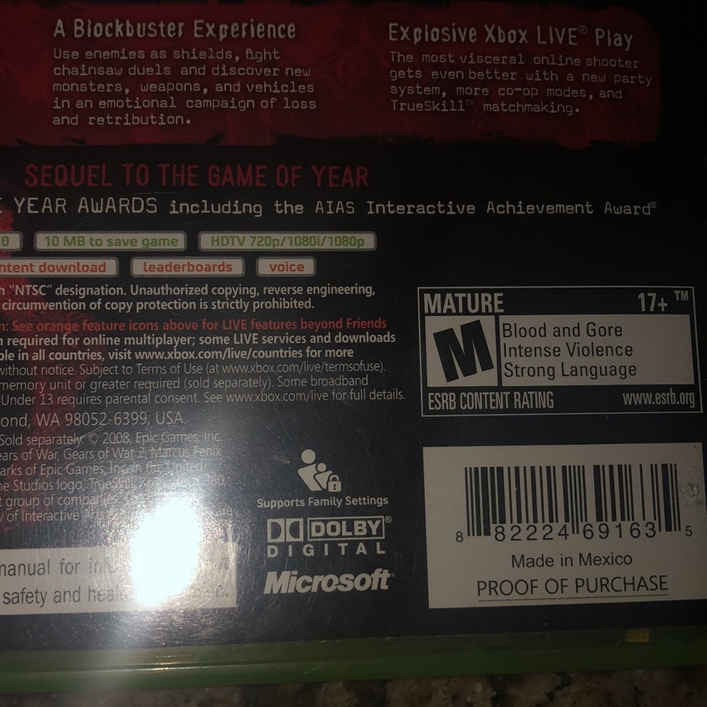 Gears of War XBox360 game - Picture 6 of 6